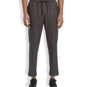 Open Edit Houndstooth Crop Pants Adjustable Drawstring Black Gray Men's 2XL NWT